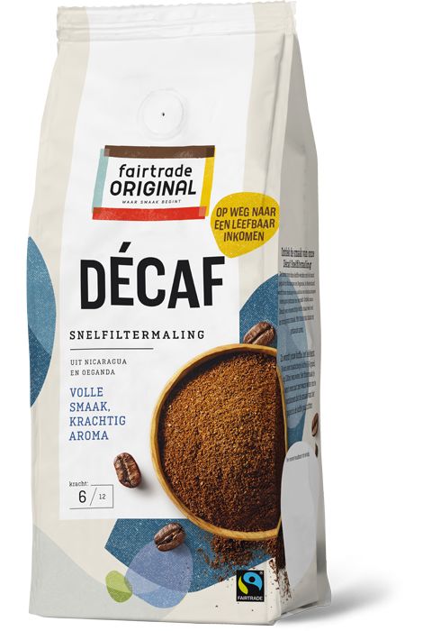 Fair Trade Original Koffie Decaf snf, FT, 250g LIR
