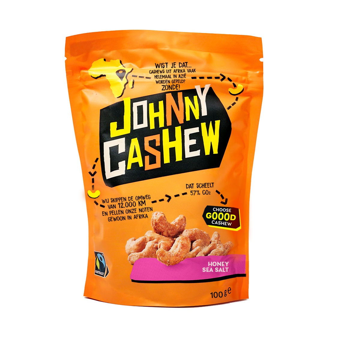 Johnny Cashew Honing Zeezout 100gram